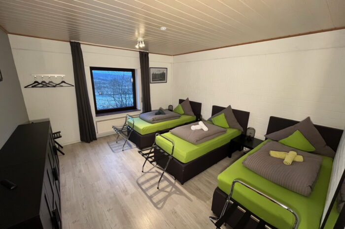 Kaiserhof Ferienwohnungen Westerwald - Appartement AMSTERDAM - Schlafzimmer mit bewuemen Betten